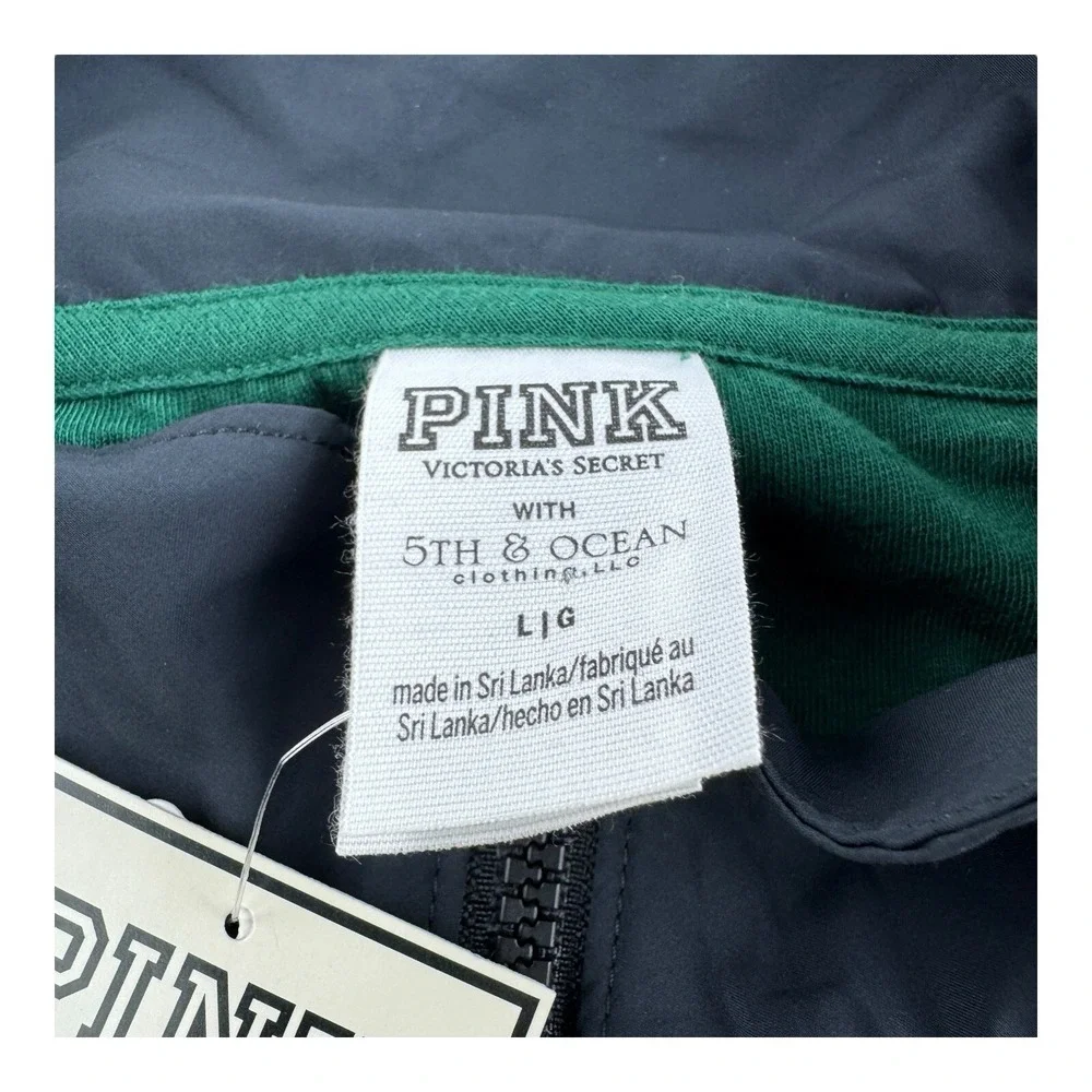 Pink Victoria's Secret 5th & Ocean Michigan State Spartans ½ Zip Women's L‎ NWT - Picture 5 of 8